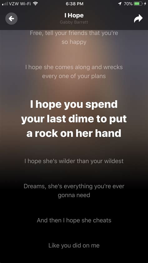 and then i hope she cheats lyrics